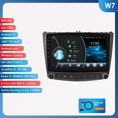 DVD Navigation, Cross-border Android navigation is - 6128g-wifi4g-lte-version-8581a-carplay-eight-core-10inch-suitable-for-06-12-lexus-is250