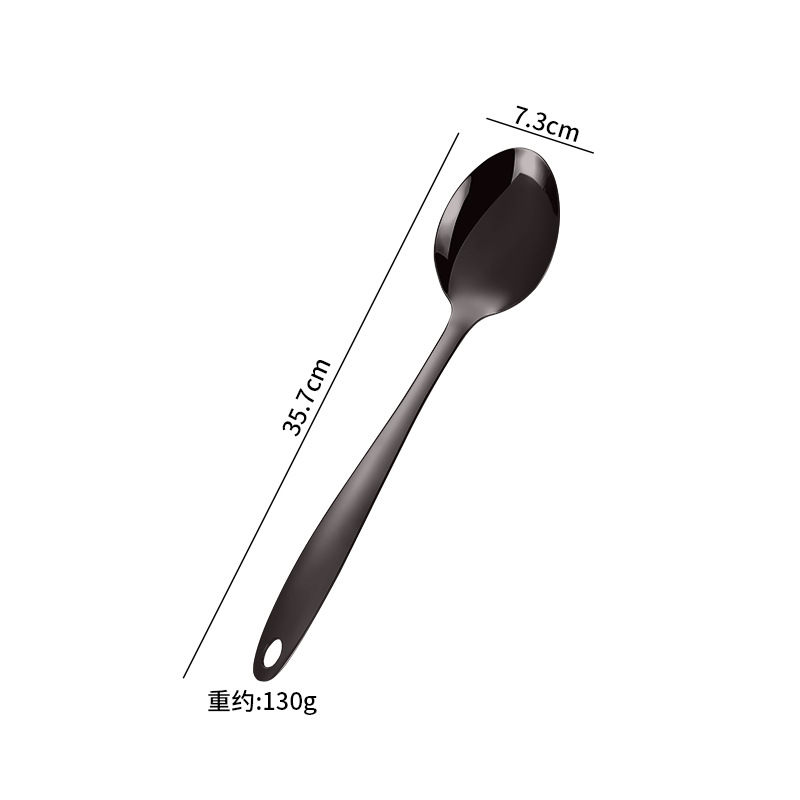Fuentes transfronterizas utensilios de cocina de acero inoxidable 3 cm cuerpo desnudo espátula cuchara colador cuchara de arroz pala freír cuchara lengua juego de utensilios de cocina