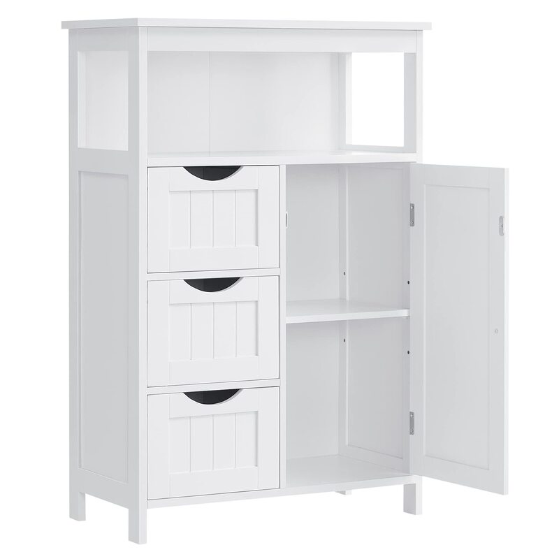 Bathroom Floor Storage Cabinet,Bathroom Storage Unit with 3 Drawers, Bathroom Cabinet Free Standing