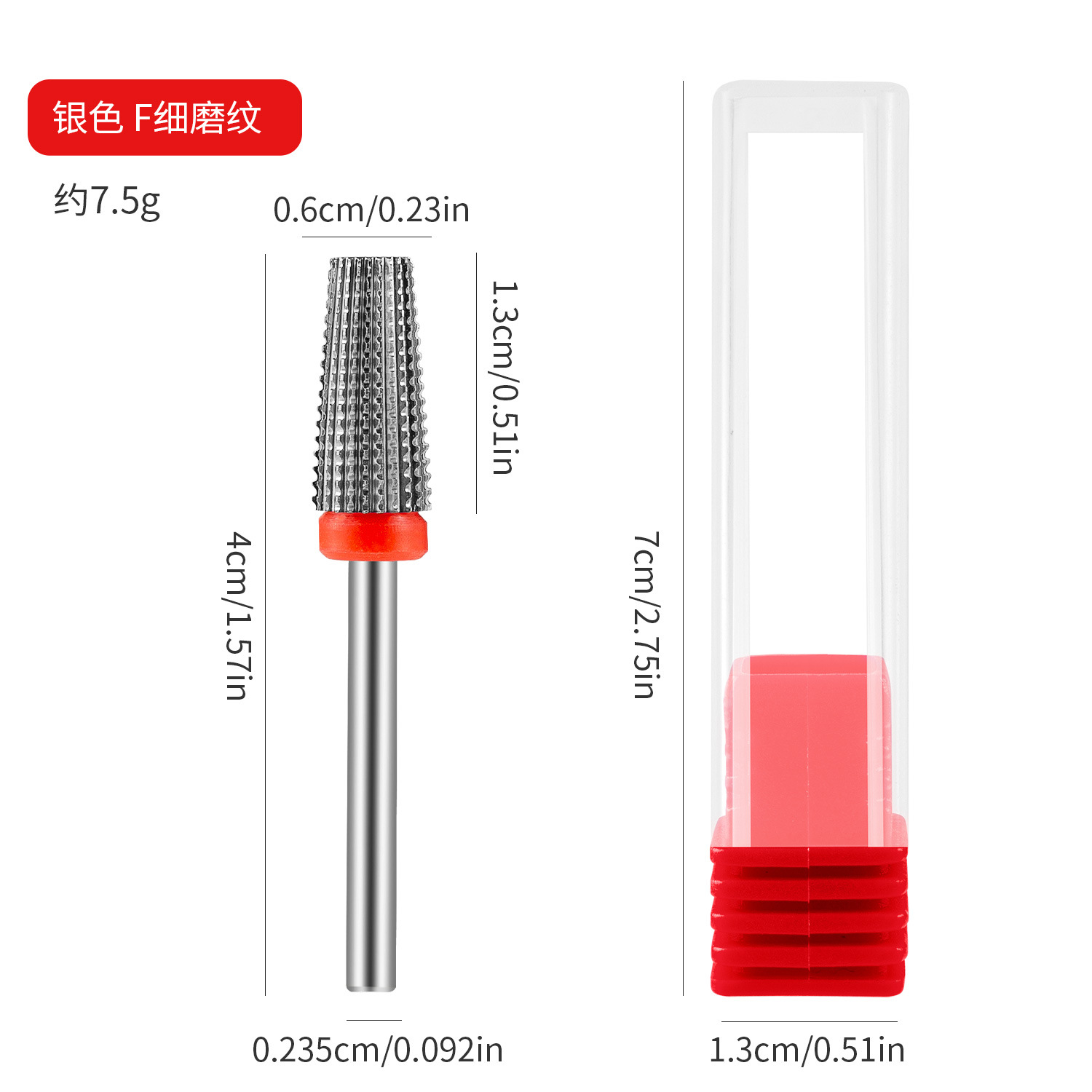 Nuevo cabezal de pulido de acero de tungsteno para manicura, máquina pulidora quítriple para remover cutículas y cabezal de pulido para pretratamiento y remoción de uñas