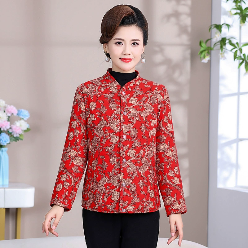 Женская хлопчатобумажная куртка короткая зимняя куртка женская толстая мама