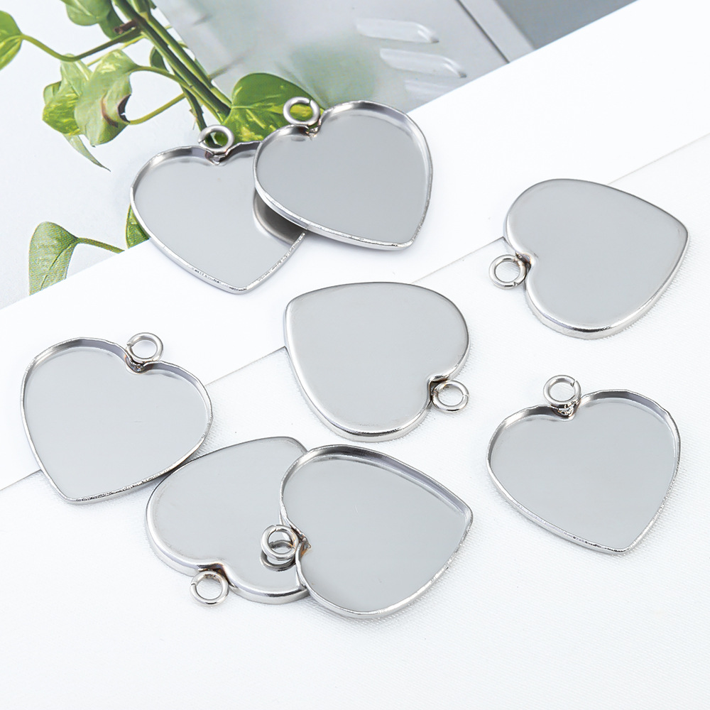 accessory stainless steel heart-shaped