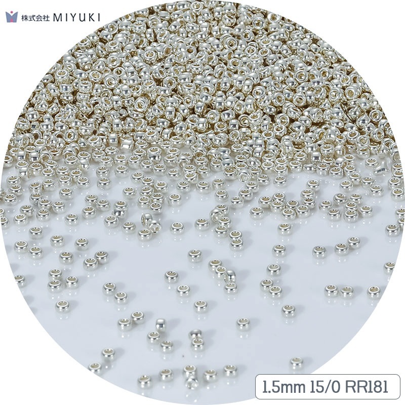 1.5mm/miyuki rr181 apricot silver-5g 810 capsules