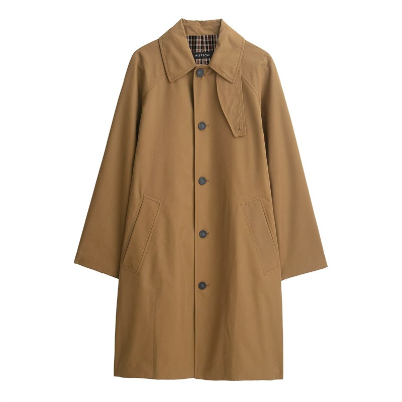 Taop&Za Early Autumn New Women's Commuter Fashion Casual Loose Design Long Windbreaker Jacket 3811244