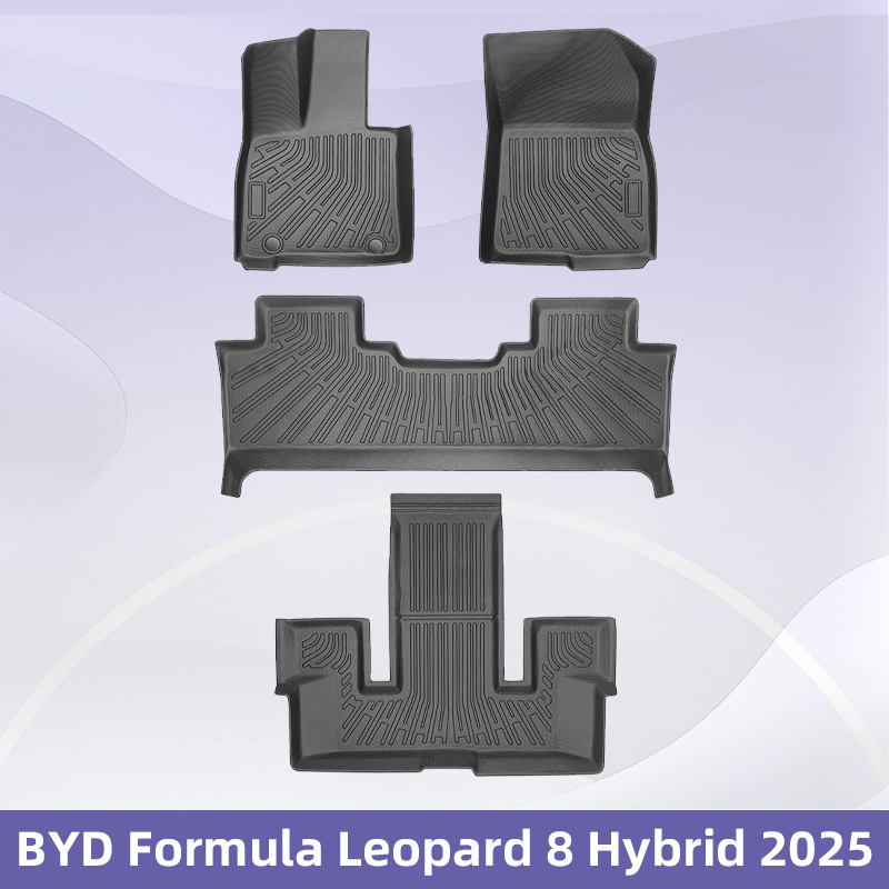 Para Fórmula Leopard 8 Hybrid 2025 TPE Foot Pad 3D All-Weather Mat