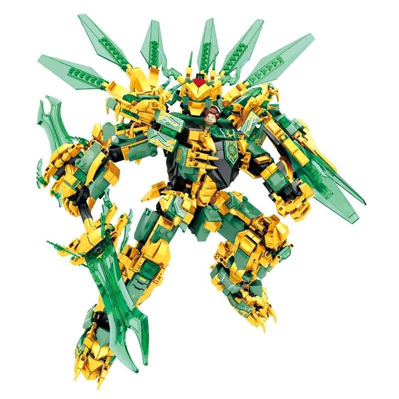 Совместимо с Legao Phantom Phantom Merchants 68215 Silent Mecha 68207 Ancient Four -headed Dragon сборочные конструкторы