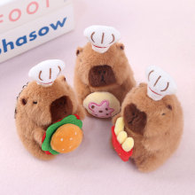 可爱萌网红卡皮巴拉挂件毛绒玩具公仔水豚包包挂饰钥匙扣娃娃玩偶