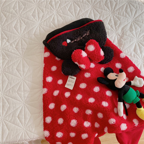 Disney Star Dew hooded shawl blanket Shirley Rose cartoon cloak children's nap blanket cloak blanket