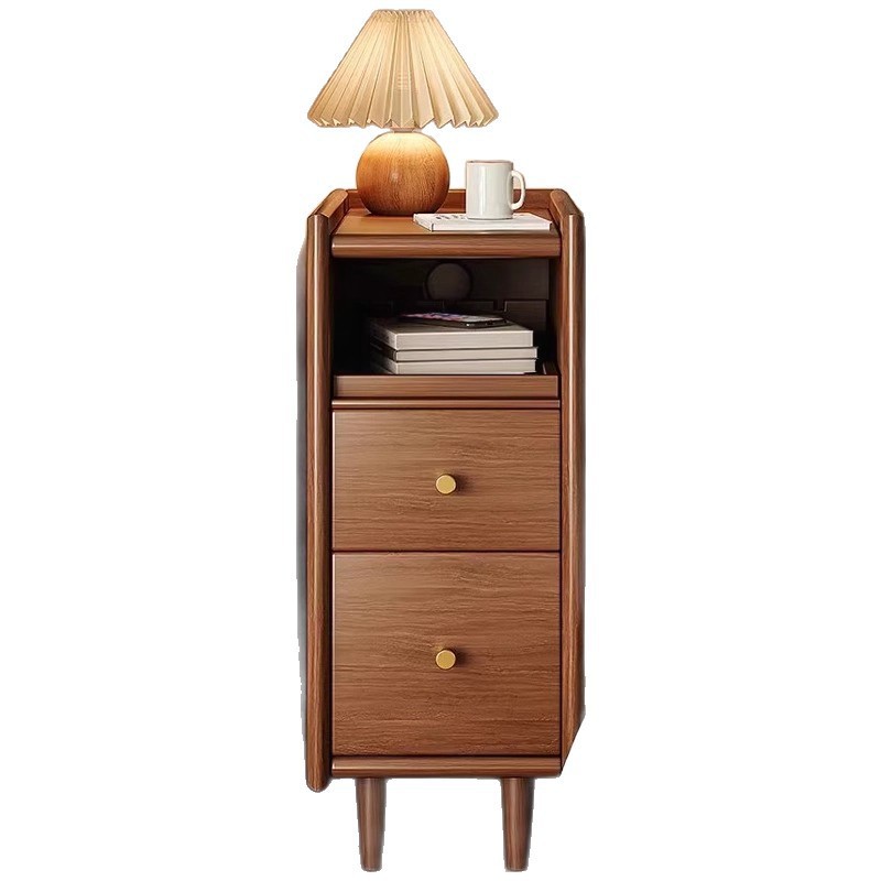 Mesa de cabezal de cama librería de madera maciza sala de estar armario de almacenamiento armario de almacenamiento armario de exposición doméstico estante de libros simple estante de almacenamiento del dormitorio