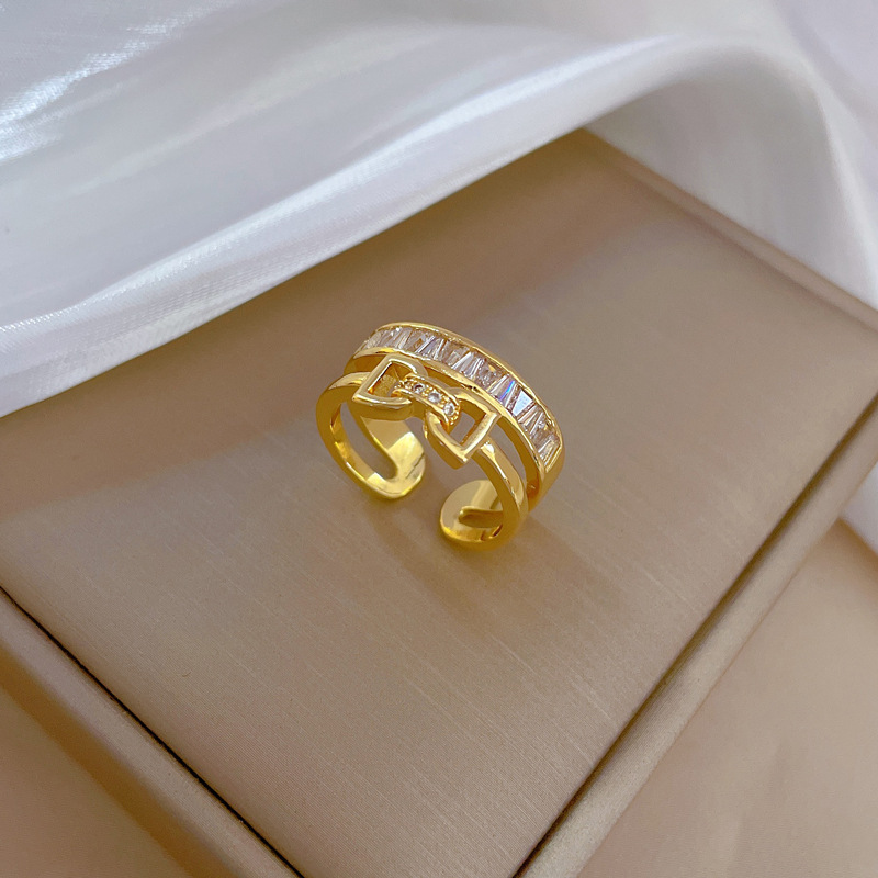 Designer Ring Für Damen Offener Schleifenring Mit Lichteffekt_voghion.com