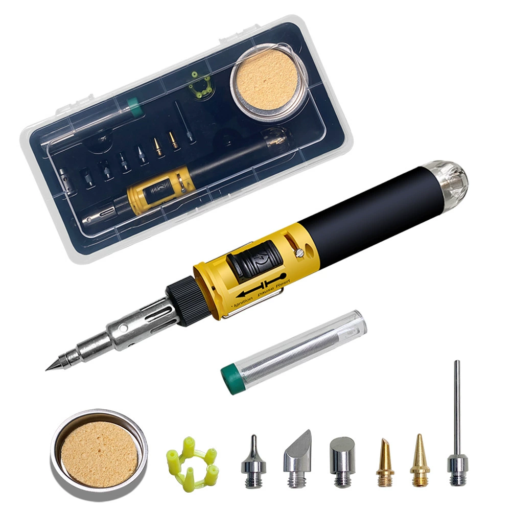 12 -in -1 Gas Bae Iron Set Electronic Fighting Gas Barker Iron Pen Welding Welding Tool