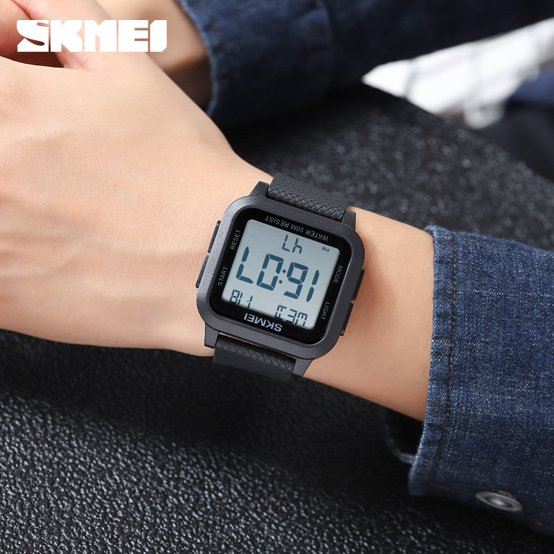 Skmei 1894 reloj hombres y mujeres deportes impermeable estudiante Moda simple multifuncional luminoso reloj electrónico