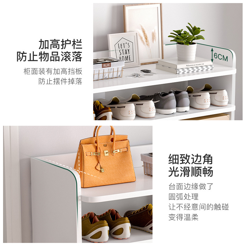 Internet celebridad zapato estante hueco puerta pequeña estrecha capas simple hogar almacenamiento artefacto ahorro de espacio casa alquiler gabinete de zapatos