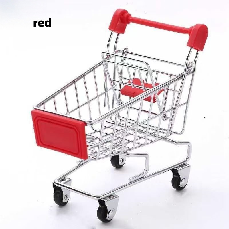 Mini Carrito de Compras Decorativo Pequeño de Hierro, para Almacenamiento de Juguetes image 7