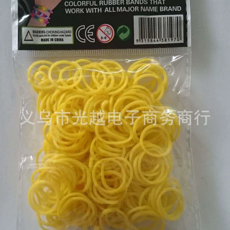 Радужные резинки для волос и набор для браслетов (RAINBOWLOOM), 200 силиконовых резинок с застёжками и крючком