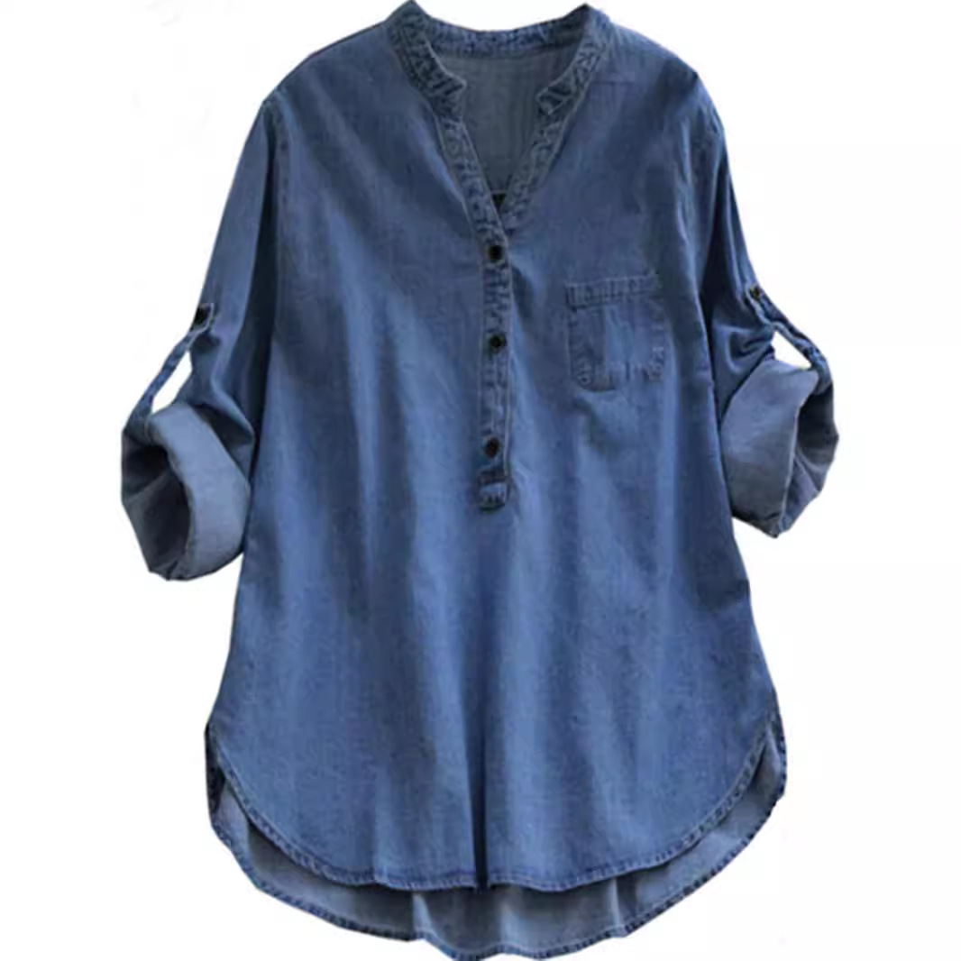 Denim long-sleeve