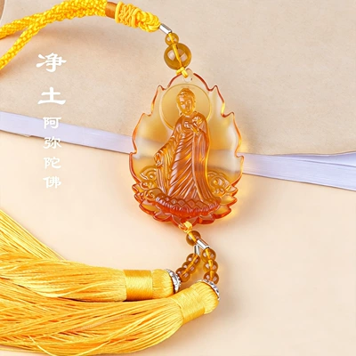 generation of hair — Car hanging - pure-land-namo-amitabha-golden-tassel