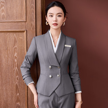 GS3096西装外套女2025春秋新款酒店经理工前台职业正装套装工作服