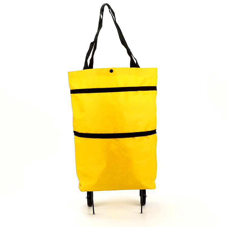 ホイールバッグ折り畳みレジ袋モップバッグ買い物車買い物カート買い物バッグ手提げ袋とロゴ