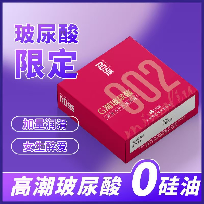 Celebrity Condoms Hyaluronic Acid Lubricated Ultra-Thin Latex Condoms, 2-Pack — detail image 13