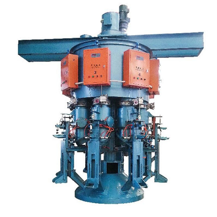 Máquina de envasado de cemento giratoria automática de ocho boquillas HB - 50 con operación simple