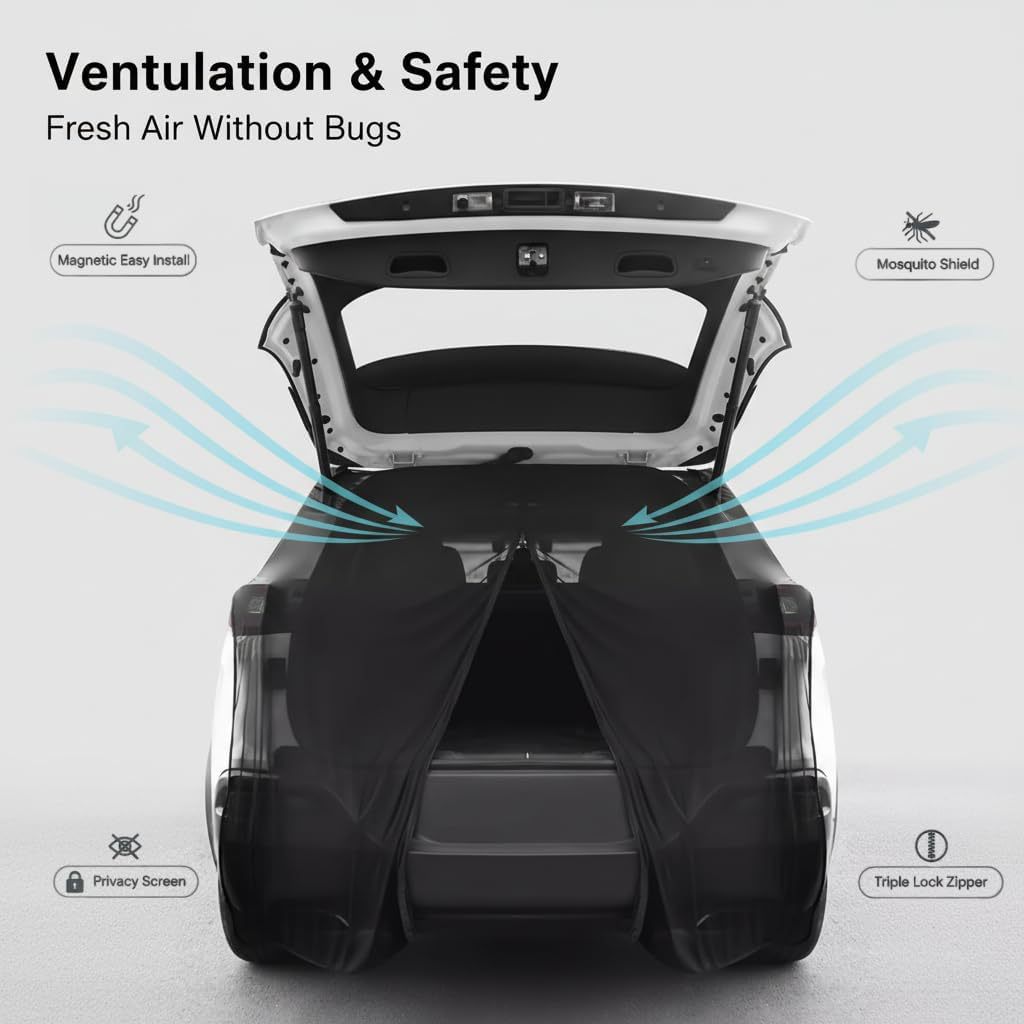 Cross-Border Car Mosquito Net, Convenient In-Car Mosquito Screen, Car Sunshade Window Net, Privacy Sunshade Curtain, in Stock