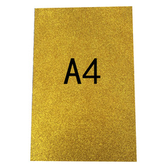 Bulk A4 Gold Foil Sponge Paper EVA Gold Sparkle Foam Paper DIY Gold Shimmer Glitter Paper Colorful Paper