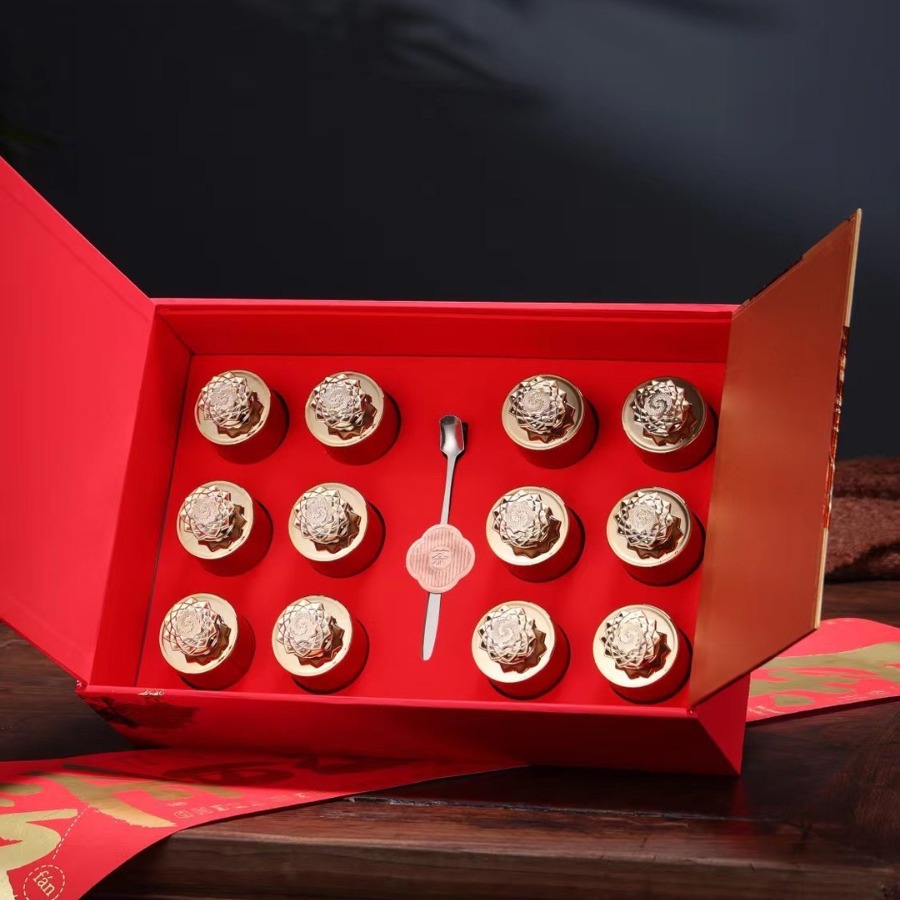 新款包装盒空礼盒西洋参金骏眉黑枸杞碎银子小罐茶摆泡礼盒装空盒