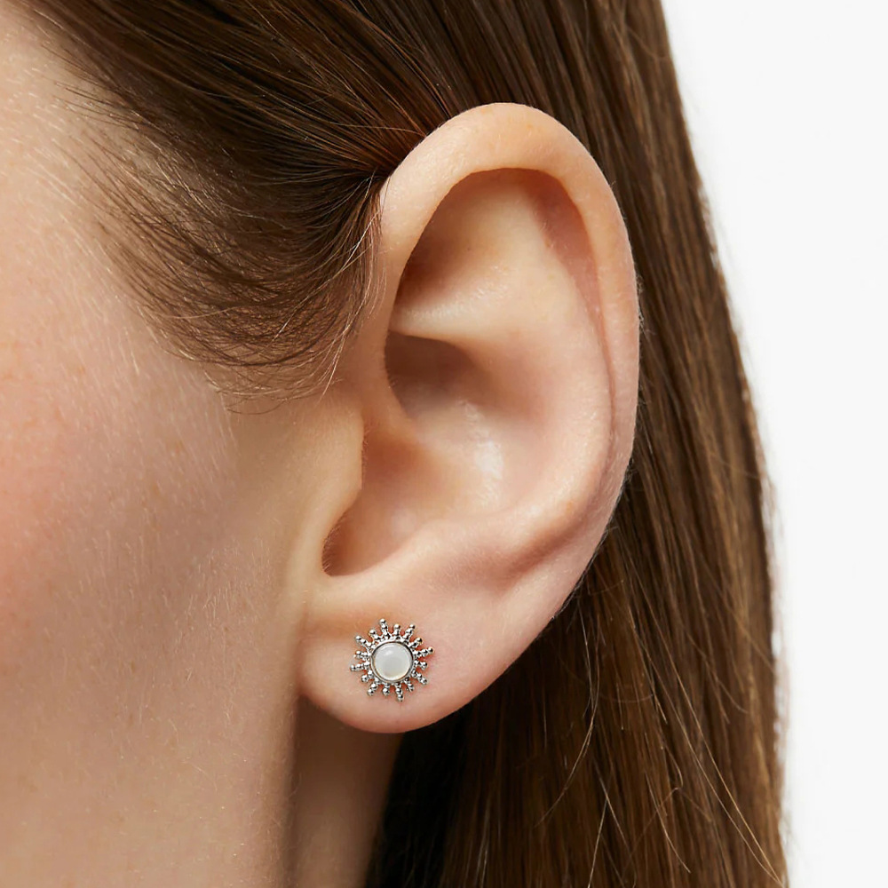 2g Weight Ear Studs Classification 1 Pair Quantity Daily Occasion 925 Sterling Silver Material Geometric Pattern Women's Gender Plating Design Simple Style Style 1 Pair 925 Sterling Silver Geometric Ear Studs 29
