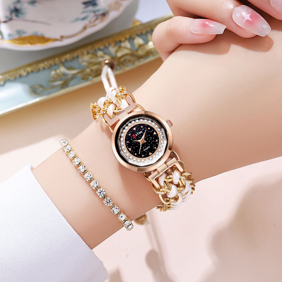 Nyt bedst sælgende kompakt og alsidigt kvartsur, cirkulær lille urskive, dameur i legering_voghion.com