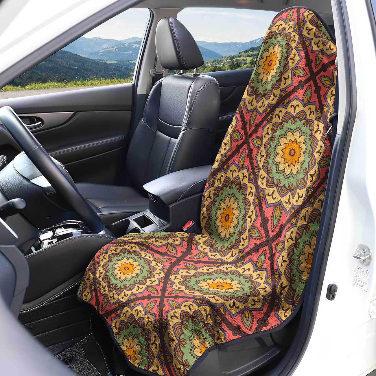 Car seat towel cover front seat protector suitable for gym and exercise, universal for all seasons, car use 76