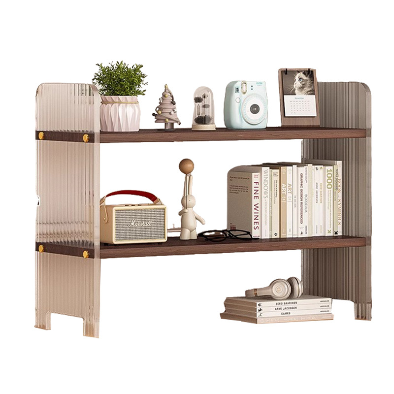 Estante de escritorio de acrílico Estante de acabado de encimera de oficina Estante de escritorio de varias capas Estante de almacenamiento de tocador