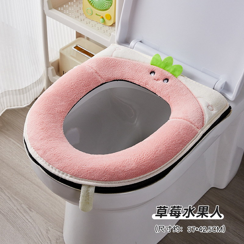 Invierno hogar nuevo cojín impermeable esponjoso de inodoro suave cojín de inodoro