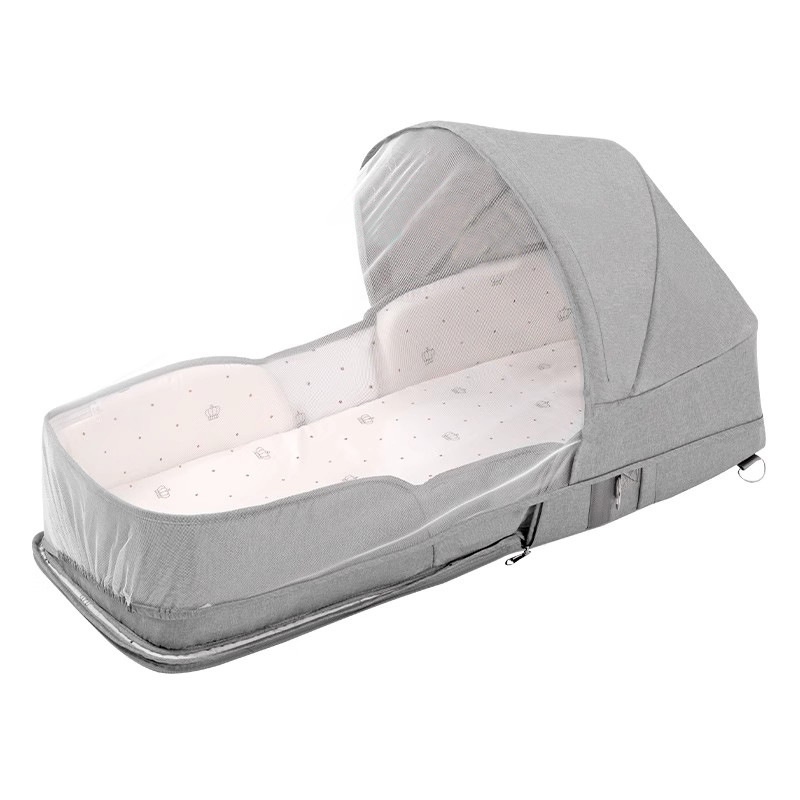 Cama de bebé portátil cama móvil cama plegable multifuncional bebé bebé image 5