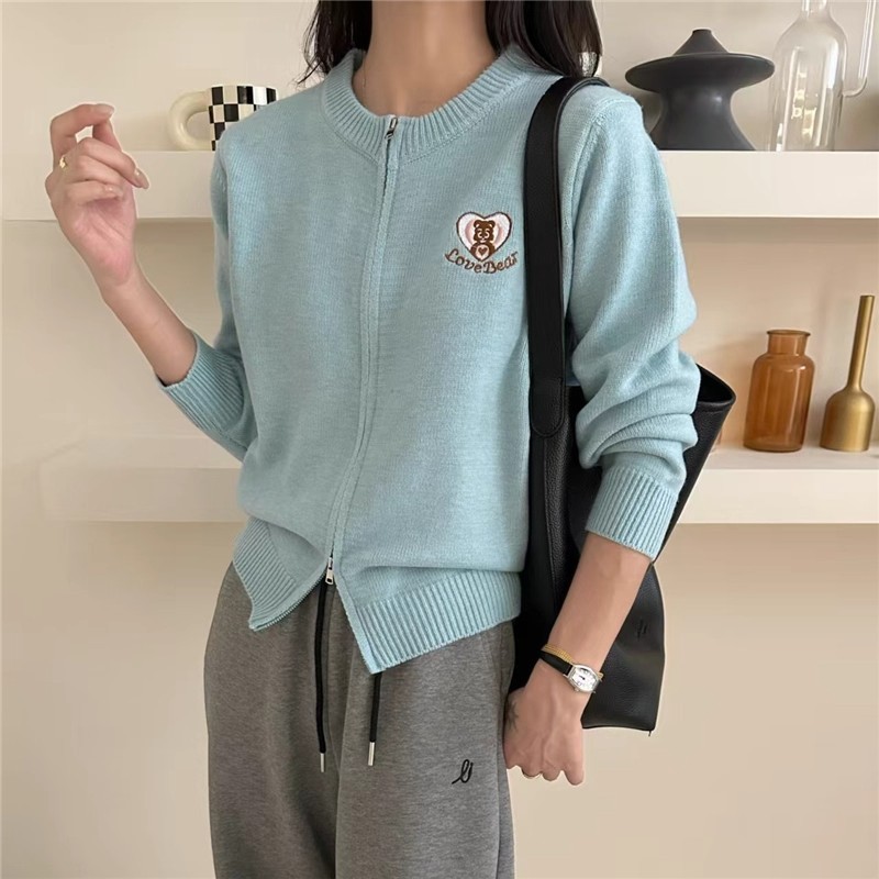 秋装短款超好看独特漂亮小外搭开衫针织衫毛衣外套女2025新款早秋|undefined