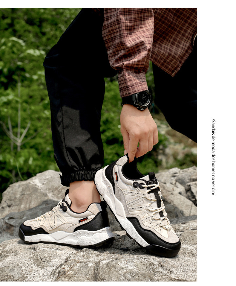 New Non-slip Shock-absorbing Outdoor Hiking Shoes Foreign Trade Wear-resistant Off-road Hiking Casual Shoes Men's Wholesale_vogvips.com