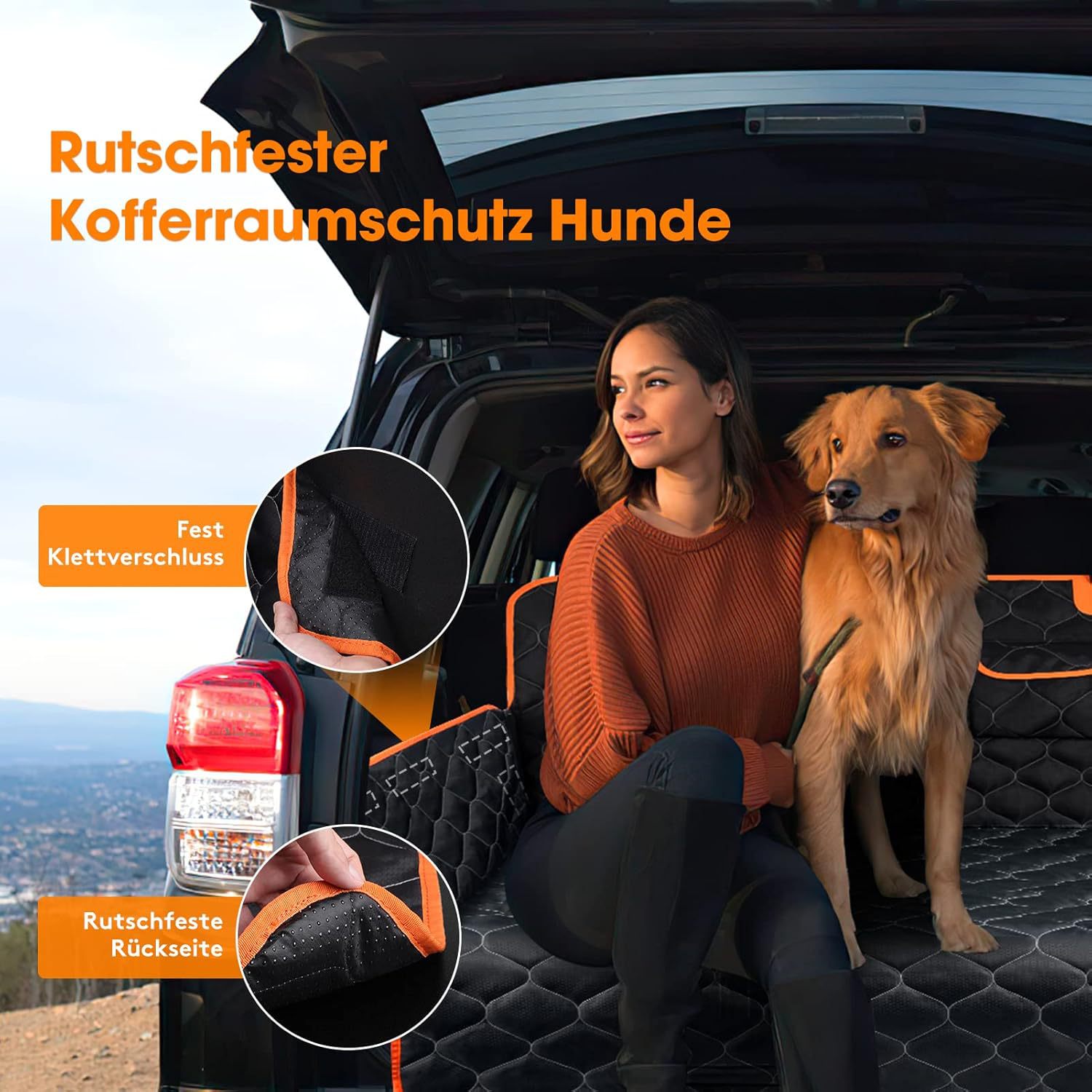 Amazon's Best-Selling Dog Car Mat, Trunk Car Pet Mat, Anti-Dirt and Waterproof Dog Mat for Medium and Large Dogs