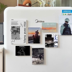 Acrylic refrigerator magnet photo gift custom cartoon creative text decoration magnetic stickers concert ticket stub