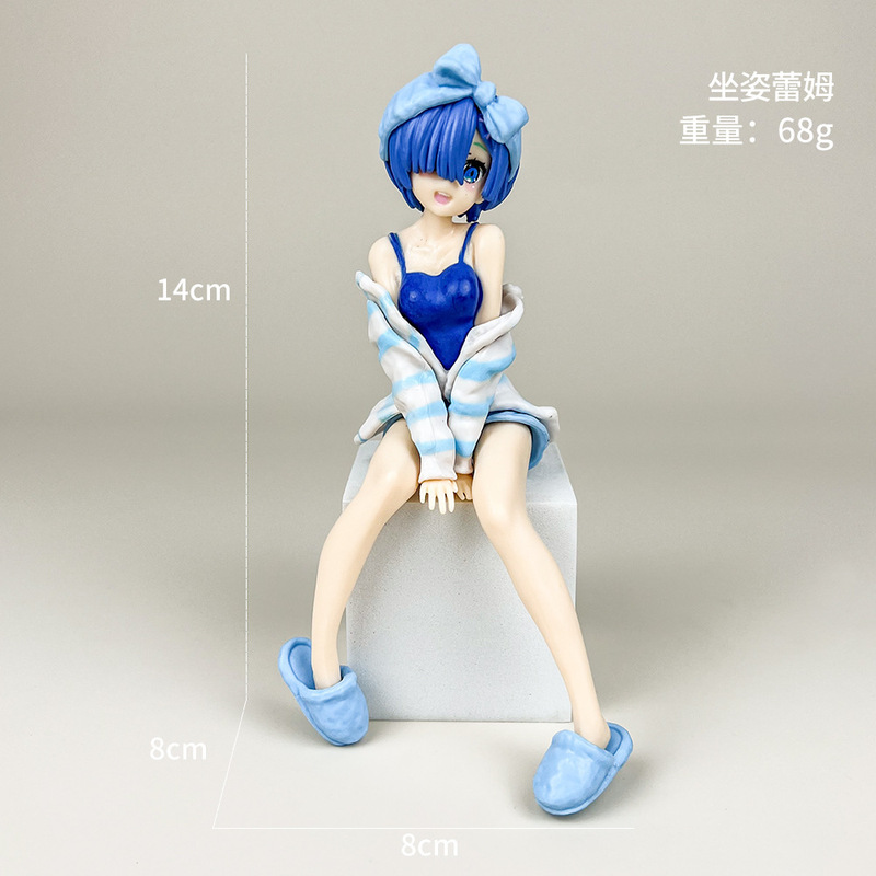 初音未来手办动漫水冰月美少女蕾姆花嫁穹妹二次元公仔模型摆件批|undefined