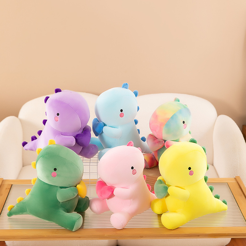 Dinosaurio de peluche de juguete niña corazón almohada muñeca niña muñeca de trapo niña lindo Regalo de Cumpleaños novias image 4