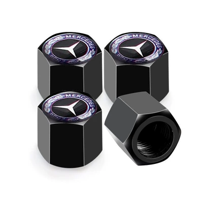 decorative car tire valve – valve - aluminum-alloy-black-blue-wheat-ears-4-pieces