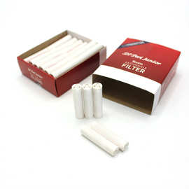 厂家热销9mm高吸附双头陶瓷活性炭烟斗过滤芯40粒装烟斗烟具配件