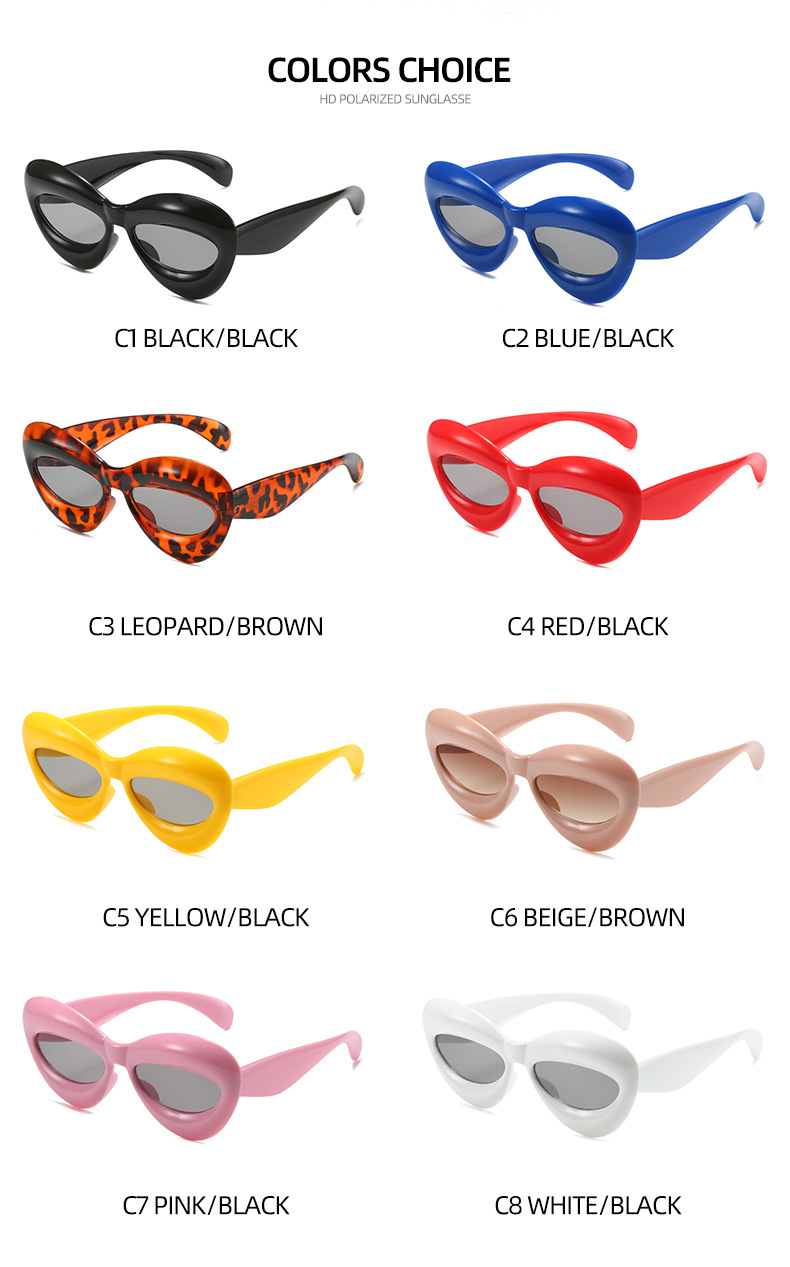Street Occasion Solid Color Pattern Children Unisex Gender Hip-Hop Solid Color Ac UV400 Protection Special-Shaped Mirror Full Frame Women's Sunglasses