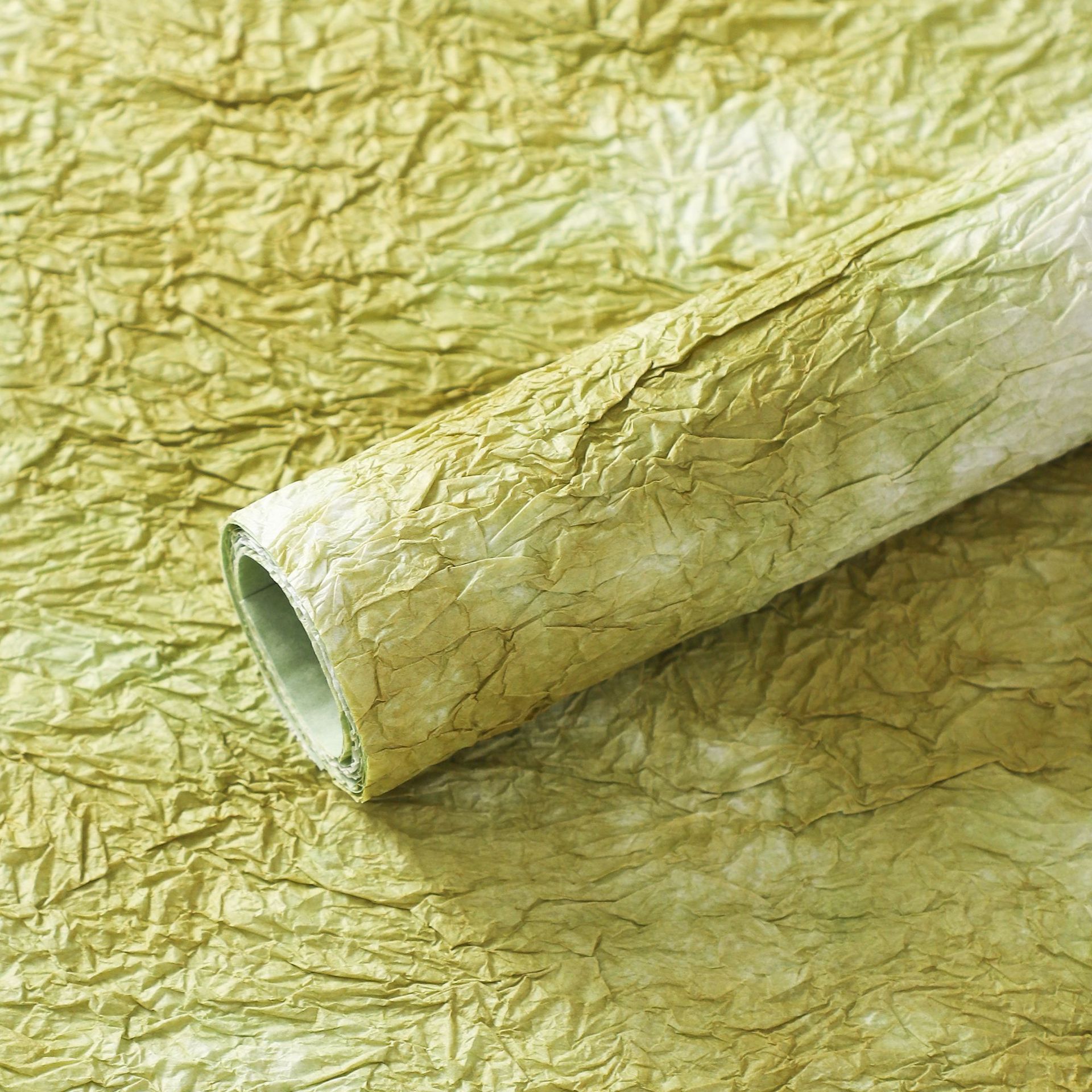Papel para envolver ramos de flores, materiales para envolver regalos, papel hecho a mano con estampado de piedra estilo coreano con tinta de efecto flotante, papel crepé texturizado.