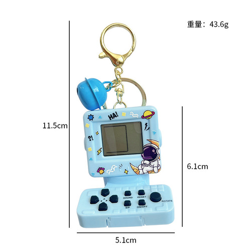 Creative mini handheld computer electronic game console keychain exquisite fashion bag casual small pendant wholesale