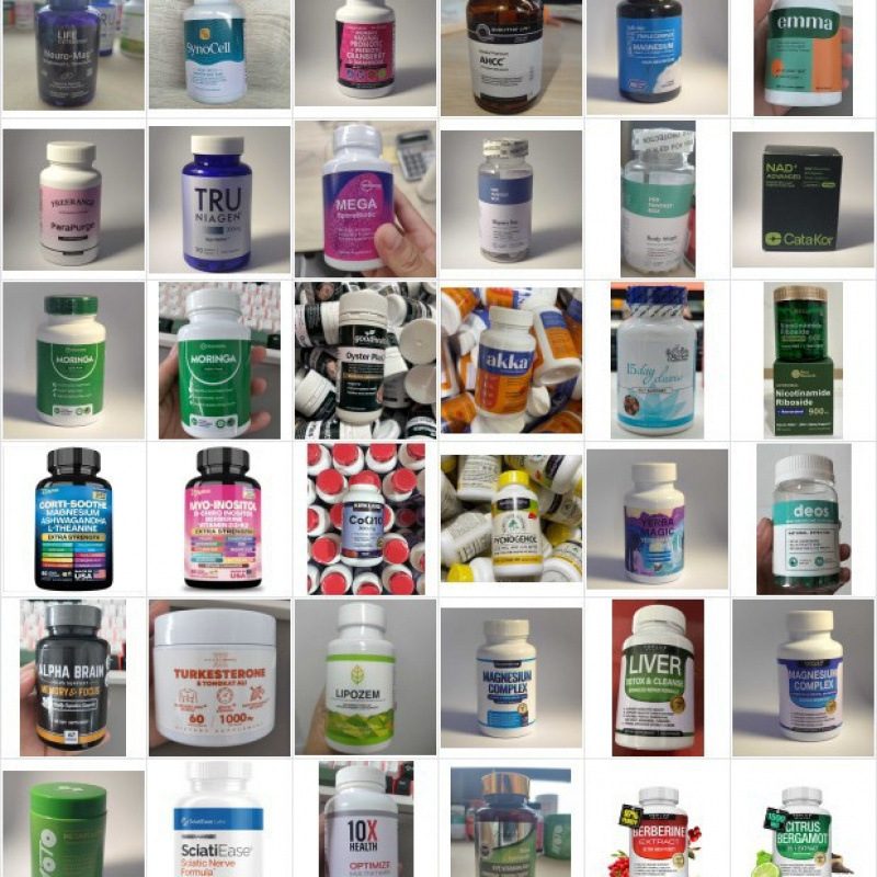 跨境现货亚马逊喜来芝海藻肌醇女性益生菌蘑菇nad辣木籽胶囊