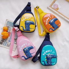 Childlike and cute dinosaur eggshell crossbody bag new style cute one-shoulder coin purse for boys and girls mobile phone bag children's chest bag
