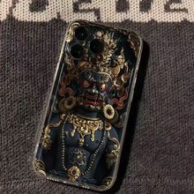 AH国潮财神适用苹果15手机壳12promax透明iPhone8Plus硅胶11/13/7