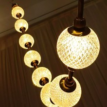 亚克力艺术灯定制酒店大堂灯售楼部沙盘吊灯会所餐厅宴会大厅灯