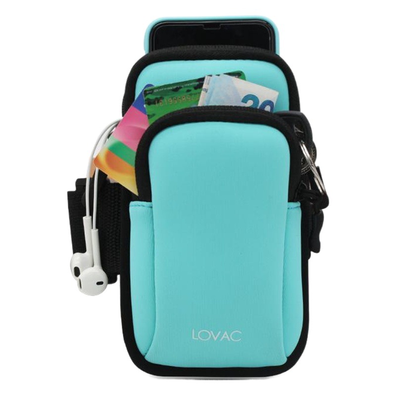 In-Stock Neoprene Lycra Sports Phone Arm Bag for Men and Women, Running Arm Pouch, Arm Strap, Wrist Bag, Lightweight for Outdoor Use